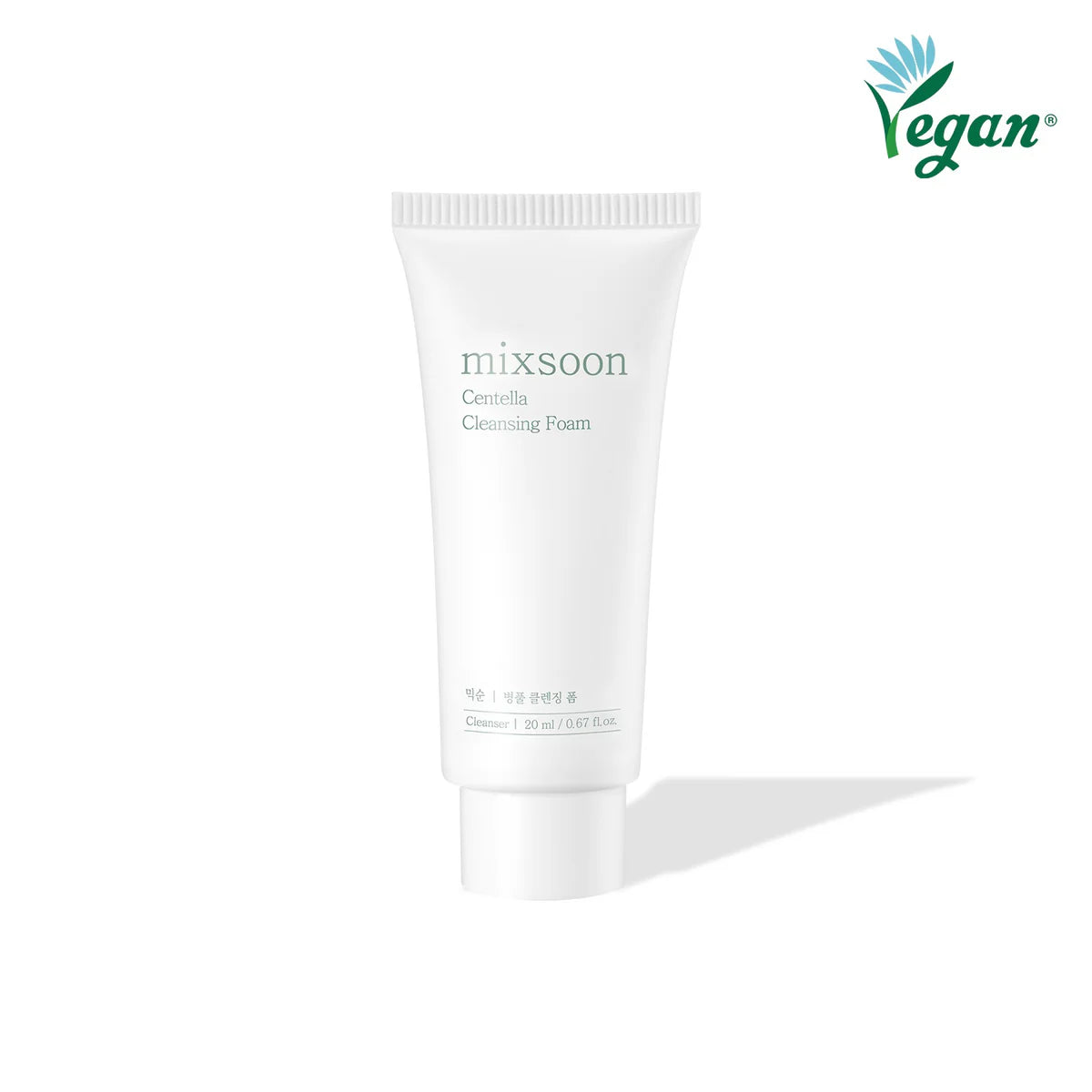 Mixsoon Centella Cleansing Foam Mini 20 ml | Limpiador facial suave para piel sensible