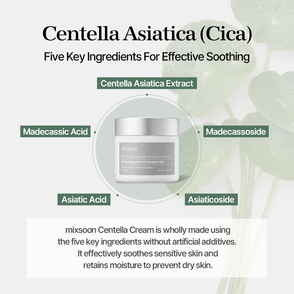 Premium Centella Asiatica Cream (50 ml) – Crema Hidratante Calmante